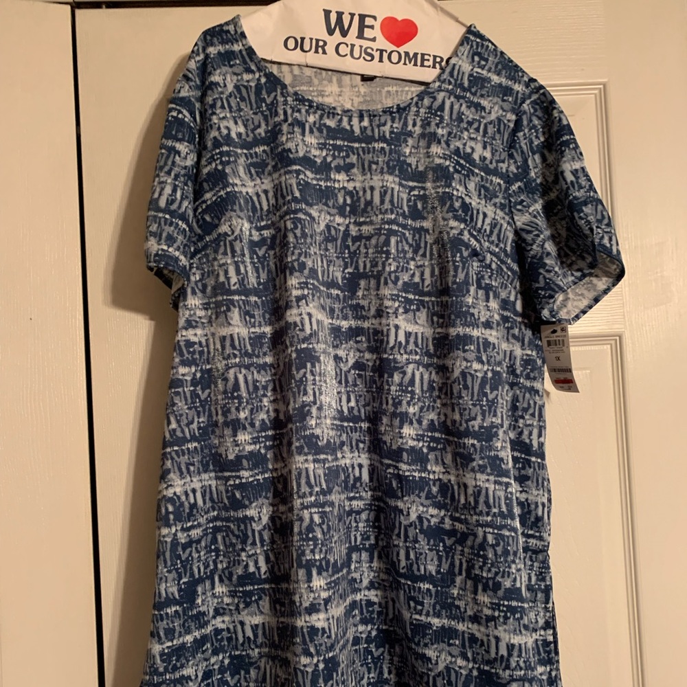 NWT Alfani Women 1x short sleeve blouse